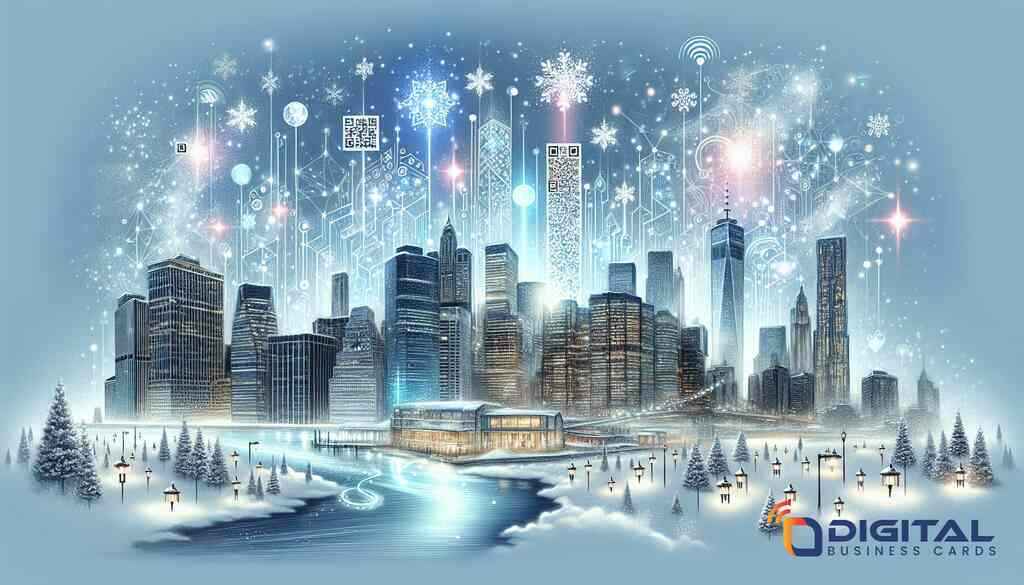 Exploring Digital Business Card Designs for Winter in NY