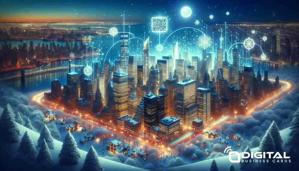 Exploring Digital Business Card Designs for Winter in NY