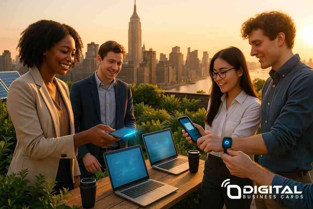 Exploring NY's Bright Future with Digital Business Cards