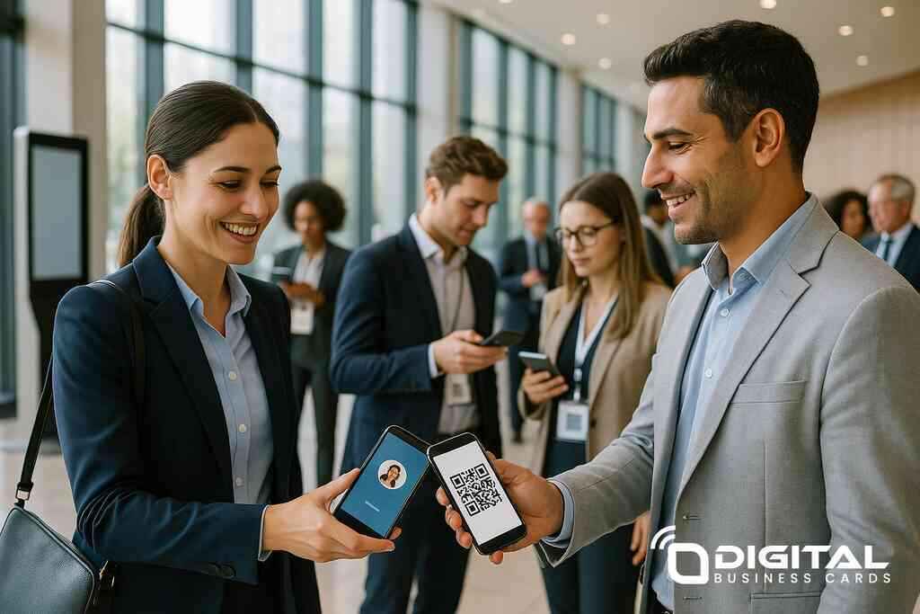 Merging Digital Business Cards and LinkedIn for networking
