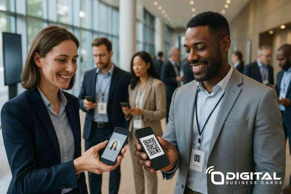 Merging Digital Business Cards and LinkedIn for networking
