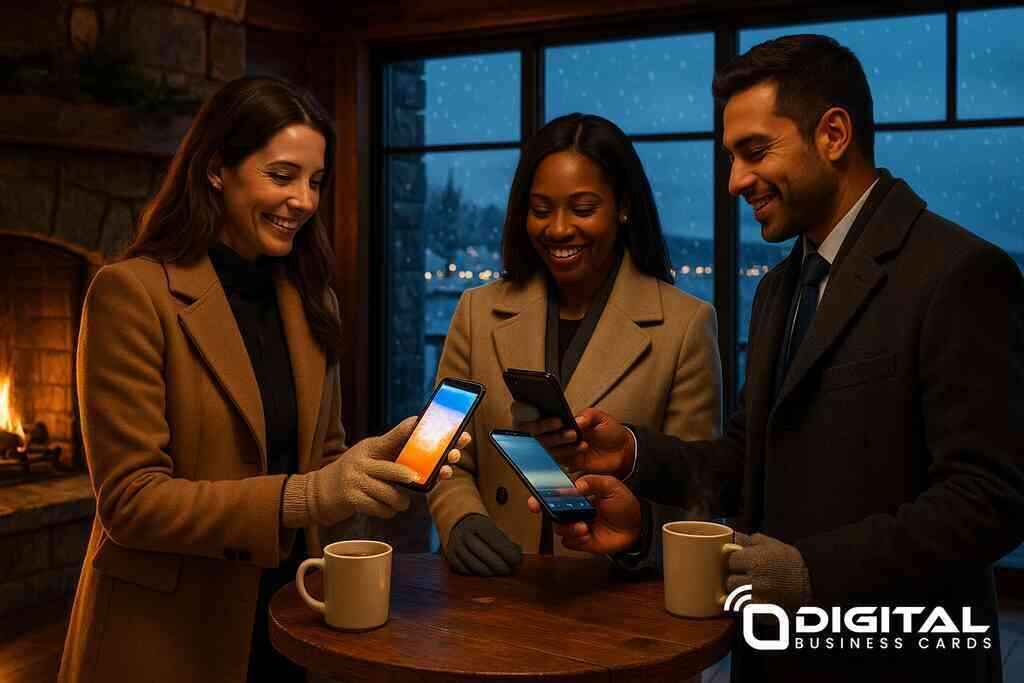 Winter Long Island networking with Digital Business Cards