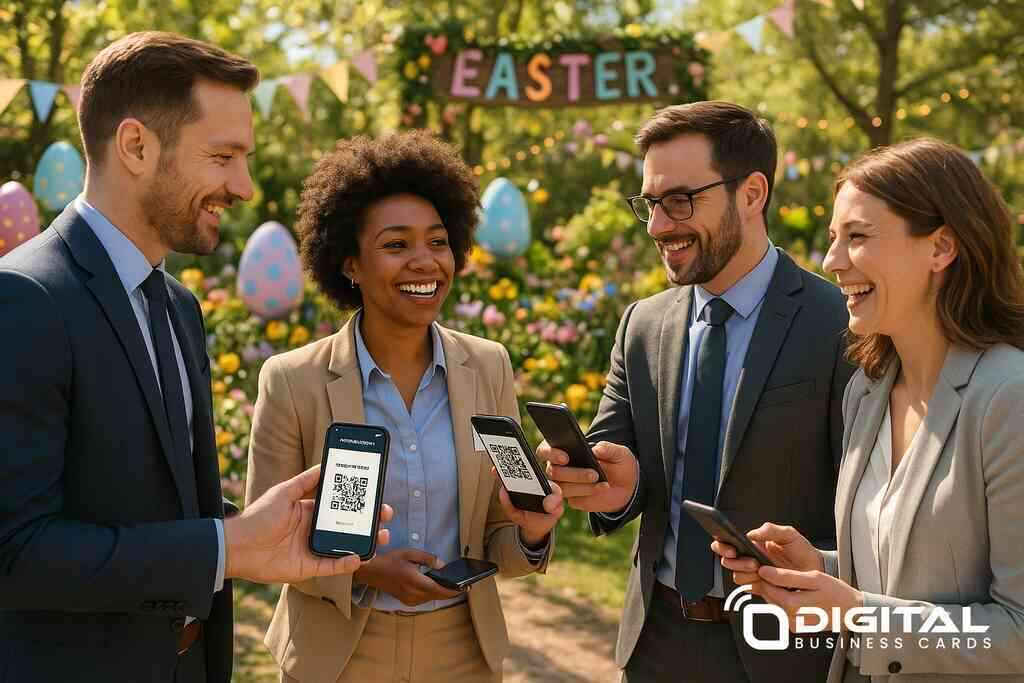 How to Share Digital Business Cards via QR Code at Easter Events