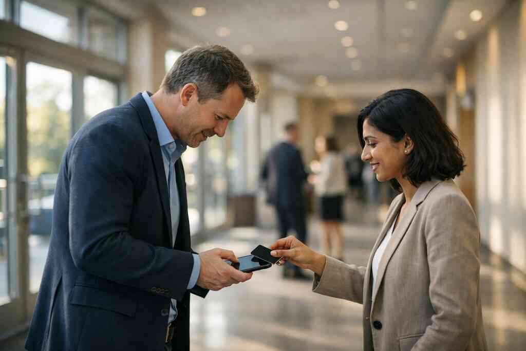 How tap sharing helps in meetings, conferences, and crowded networking rooms — Digital Business Cards