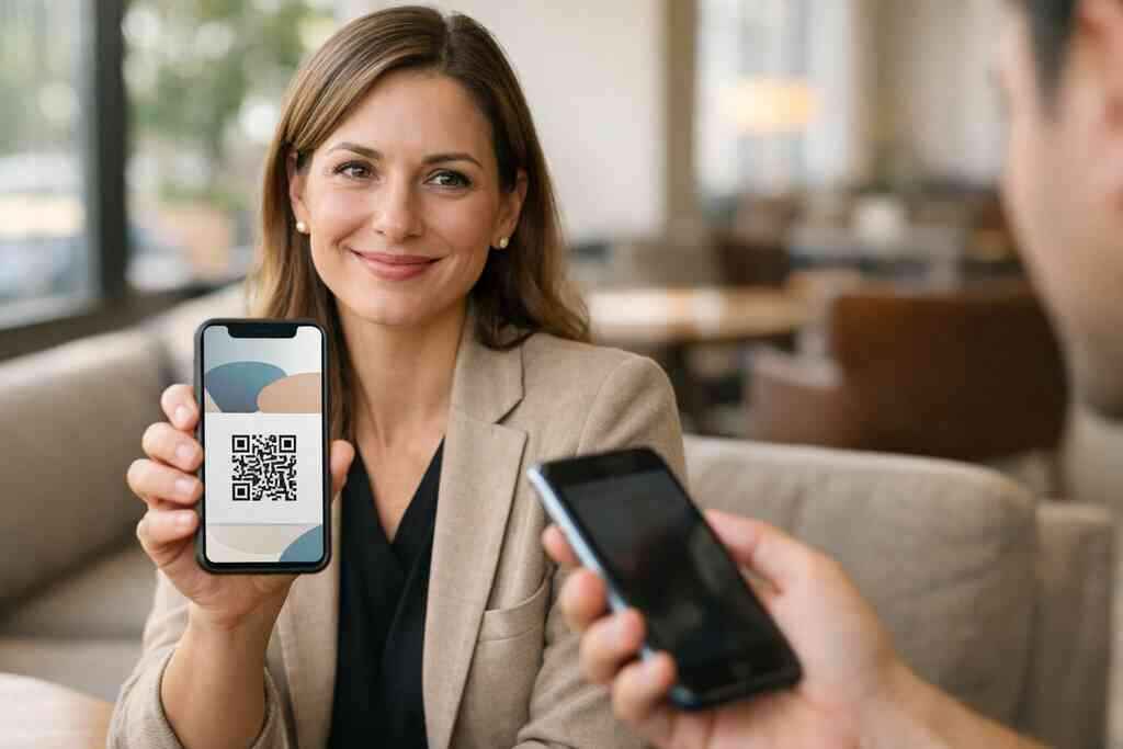 What business card details belong in the email body versus inside the digital card design — Digital Business Cards
