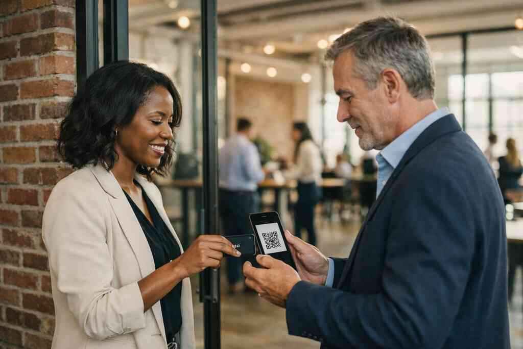 Using QR code business cards and NFC business cards for faster contact exchange — Digital Business Cards
