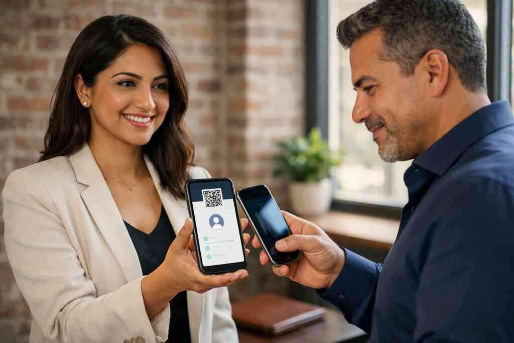 Digital business cards for LinkedIn, Apple Wallet business card use, and Google Pay card options